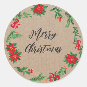 Adesivo Feira de Natal Personalizada Feira de Feliz Natal