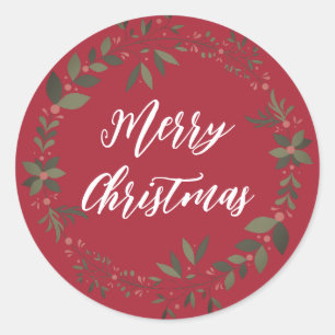 Adesivo Feira de Natal Personalizada Feira de Feliz Natal