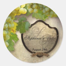 Adesivo Feiras para animais Chardonnay Vinhos Casamento Ru