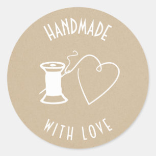 Adesivo Feita à mão com amor