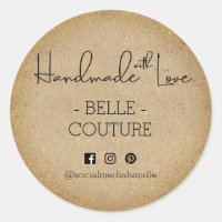 Feita à mão com amor Russo Ombre Kraft parece pers