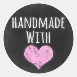Adesivo Feita À Mão Com Chique Russo De Chalkboard De Amor