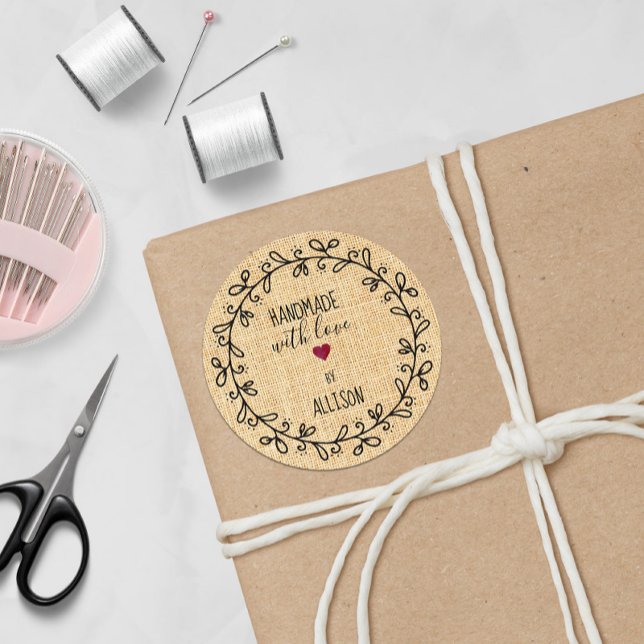 Adesivo Feita à mão com o Tecido personalizado Faux (Criador carregado)