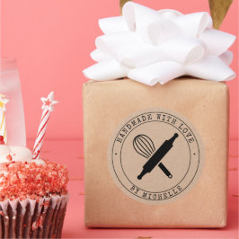 Adesivo Feita À Mão Com Vidro Personalizado