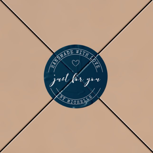 Adesivo Feita À Mão Com Vinheta Monográfica Personalizada  (Criador carregado)