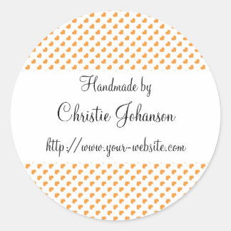 Adesivo Feita à mão - design de coração