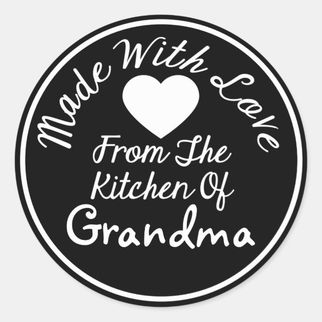 Adesivo Feita Com Amor Da Cozinha De (Frente)