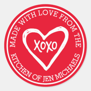 Adesivo Feita Com Amor De