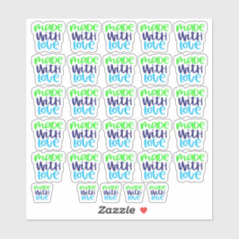 Adesivo Feita com amor - vinil Sticker