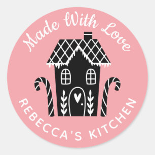 Adesivo Feita com o Amo Clássico De Natal