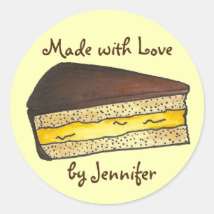 Adesivo Feita com o Love Personated Bak Sticker