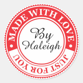 Adesivo Feita com o Love Sticker - SRF