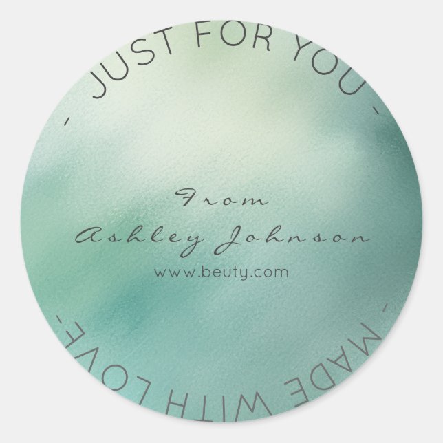 Adesivo Feita Com Vidro De Vidro De Teto Verde (Frente)