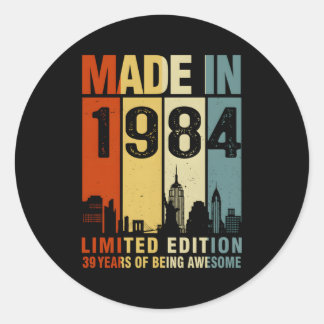 Adesivo Feita Em 1984, 39 Anos De Esforço