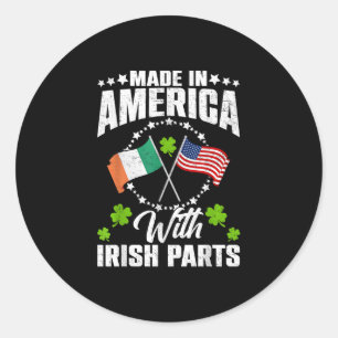 Adesivo Feita Nos Estados Unidos Com Ruas Irlandesas Da Ir