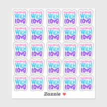 Feitas A Mão Com Amor - vinil Sticker