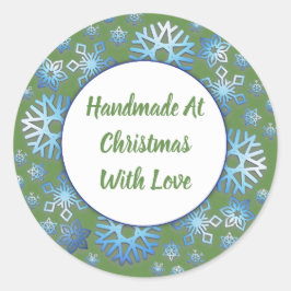 Adesivo Feitas À Mão No Natal Com Pentes De Amor