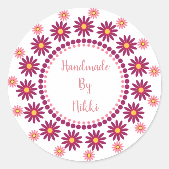 Adesivo Feitas À Mão Por Vinhetas (Frente)