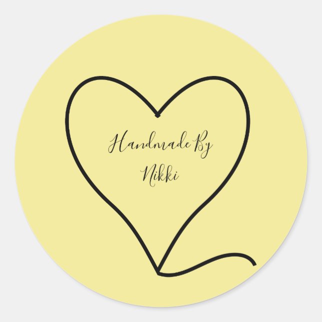 Adesivo Feitas À Mão Por Vinhetas (Frente)