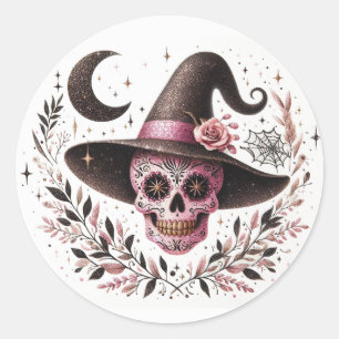 Adesivo Feiticeira de Açúcar do Halloween