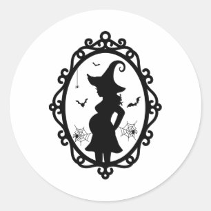 Adesivo Feiticeira Grávida Halloween E Roupa De Bruxa Espe