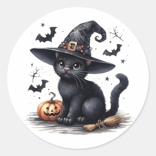Adesivo Feiticeiras Negras Vestidos de Halloween (Frente)