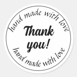 Adesivo feito à mão com amor