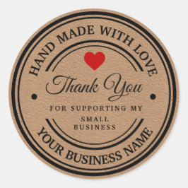 Adesivo feito à mão com amor | OBRIGADO