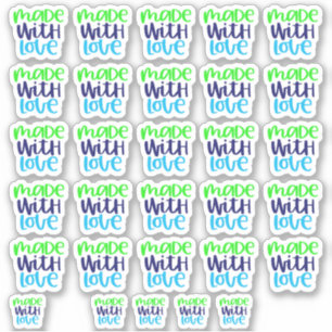 Adesivo Feito com amor - Vinyl Sticker