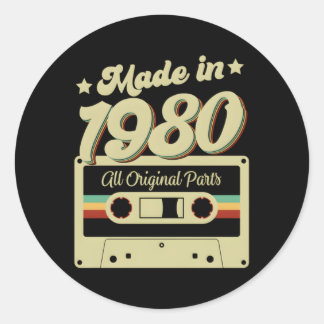 Adesivo Feito Em 1980, Todos Originais P 42