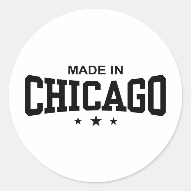 Adesivo Feito em Chicago (Frente)