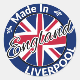 Adesivo Feito em Liverpool England Union Jack Flag