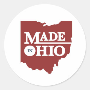 Adesivo Feito em Ohio Stickers