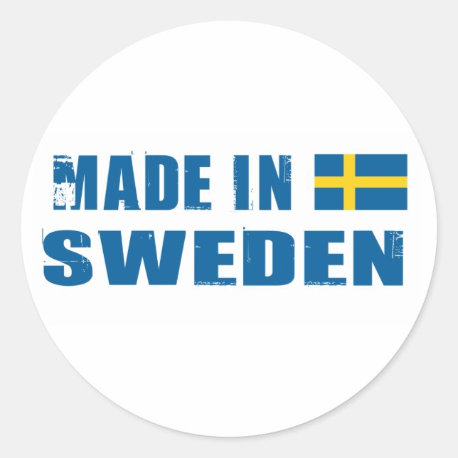 Adesivo Feito em Suecia (Frente)