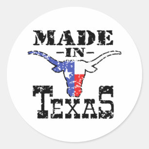 Adesivo Feito em Texas
