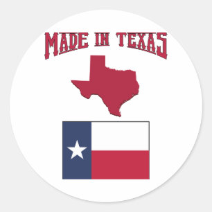 Adesivo Feito em Texas