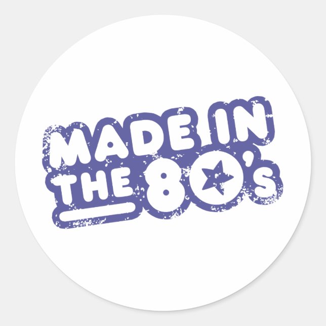 Adesivo Feito Na anos 80 (Frente)