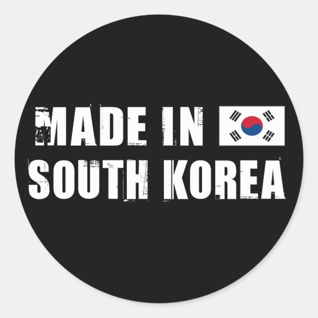 Adesivo Feito na Coreia do Sul (Frente)