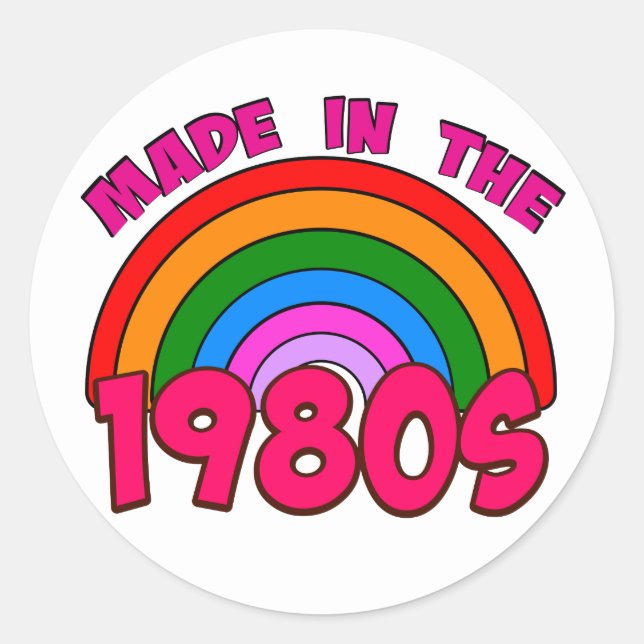 Adesivo Feito na década de 1980 (Frente)