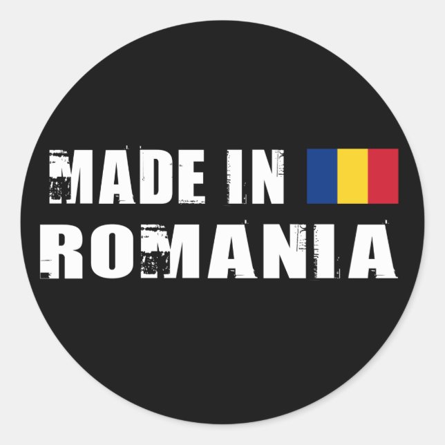 Adesivo Feito na Romênia (Frente)