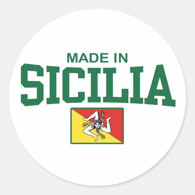 Adesivo Feito na Sicília (Frente)