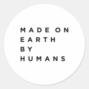 Adesivo Feito Na Terra Por Dia Humano Da Terra, Salve A Te