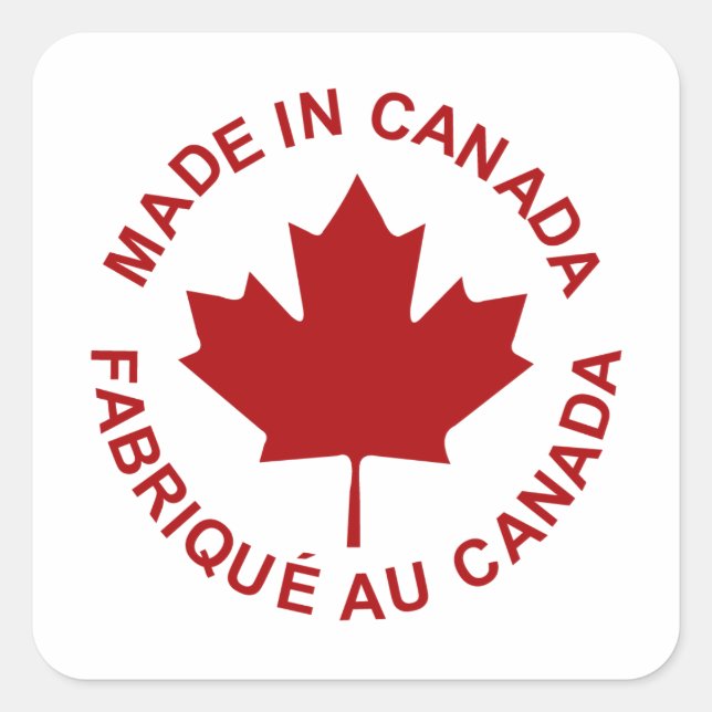 Adesivo feito no Canadá (Frente)