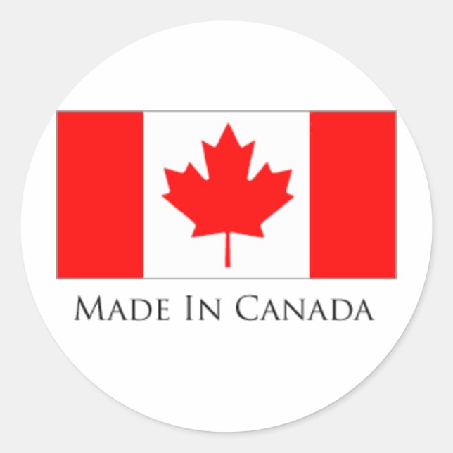 Adesivo Feito no Canadá (Frente)