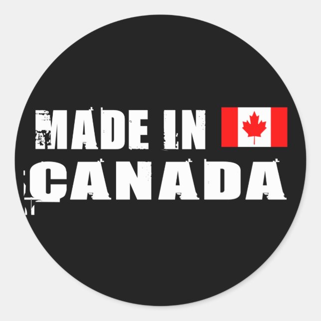 Adesivo Feito no Canadá (Frente)