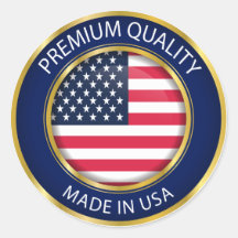 Feito no USA Seal, bandeira americana