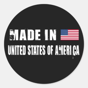 Adesivo Feito nos Estados Unidos da América