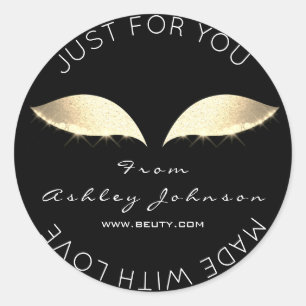 Adesivo Feito pelo brilho chicoteia a composição Dourado