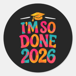Adesivo Feito turma de 2026 faculdade ensino médio graduaç