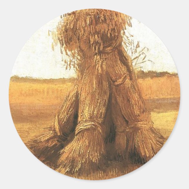 Adesivo Feixes de Trigo num Campo, van Gogh (Frente)